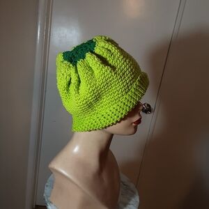 Green Crochet Beanie